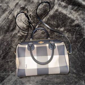 Coach Blue Plaid Crossbody Bag